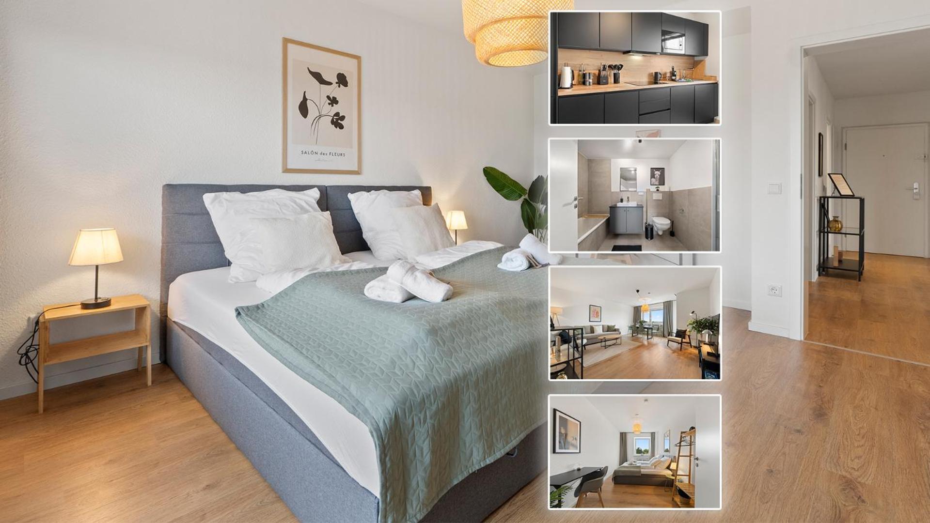 *Top* Moderne Wohnung - Naehe Koeln: Dom, Messe, Flughafen, Lanxess-Arena 베르기슈글라트바흐 외부 사진